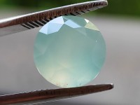 Akvapras, modro-zelený chalcedon
